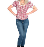 Tiroler Blouse Bordeaux Dames Lilly