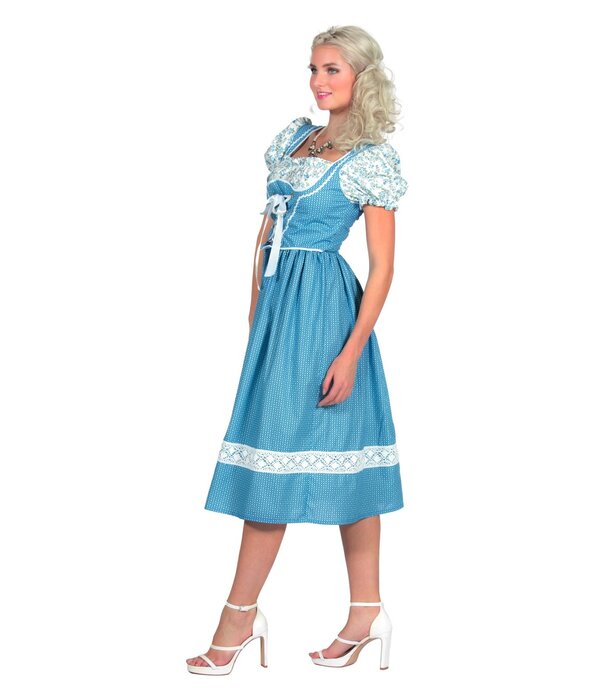 Dirndl Jurk Lang Blauw