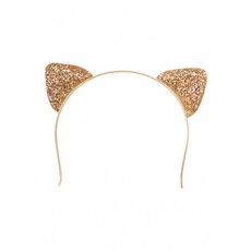 Diadeem Kattenoortjes Glittergoud