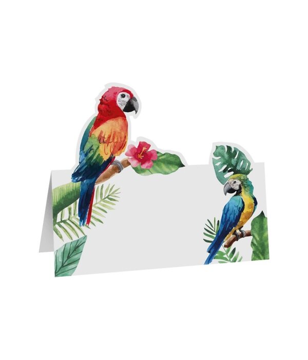 Set Tafel Place Cards Papegaai (6st)