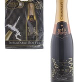 Opblaasfles Champarty Zwart/Goud 76cm