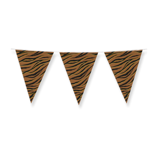 Folie Vlaggenlijn Tijgerprint (10m)