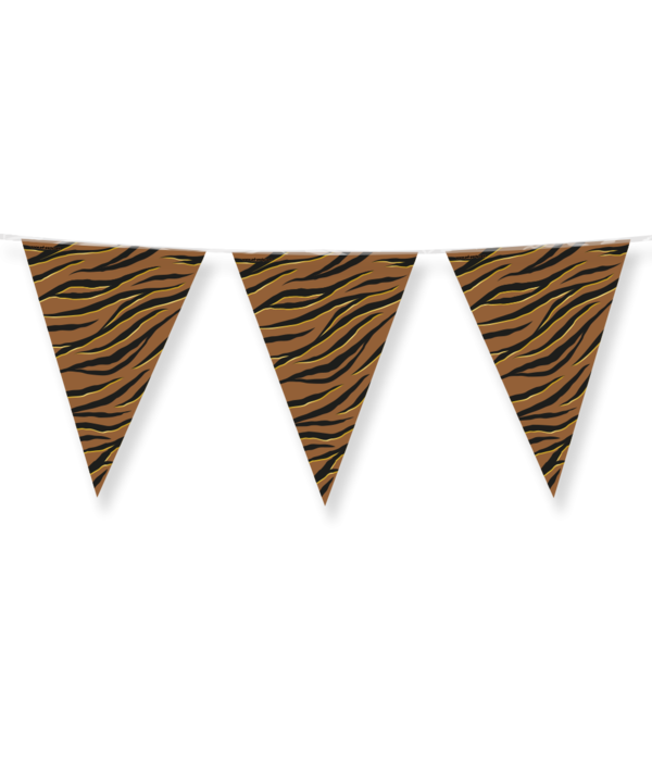 Folie Vlaggenlijn Tijgerprint (10m)