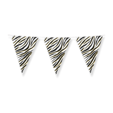 Folie Vlaggenlijn Zebraprint (10m)