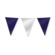 Folie Vlaggenlijn Donkerblauw/Zilver (10m)