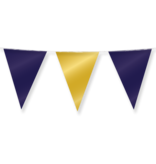 Folie Vlaggenlijn Donkerblauw/Goud (10m)