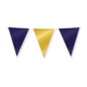 Folie Vlaggenlijn Donkerblauw/Goud (10m)
