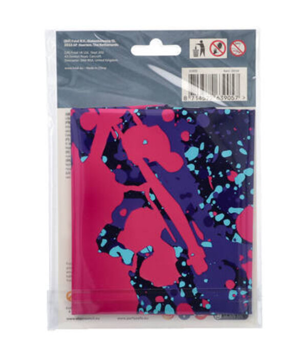 Folieballon Cijfer 5 Paint Splash Neon (86cm)