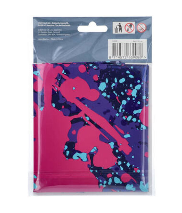 Folieballon Cijfer 8 Paint Splash Neon (86cm)