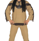 Indiaan Kostuum 3-Delig Man Hinto