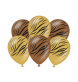 Tijgerprint Ballonnen (6st)