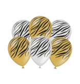 Zebraprint Ballonnen (6st)