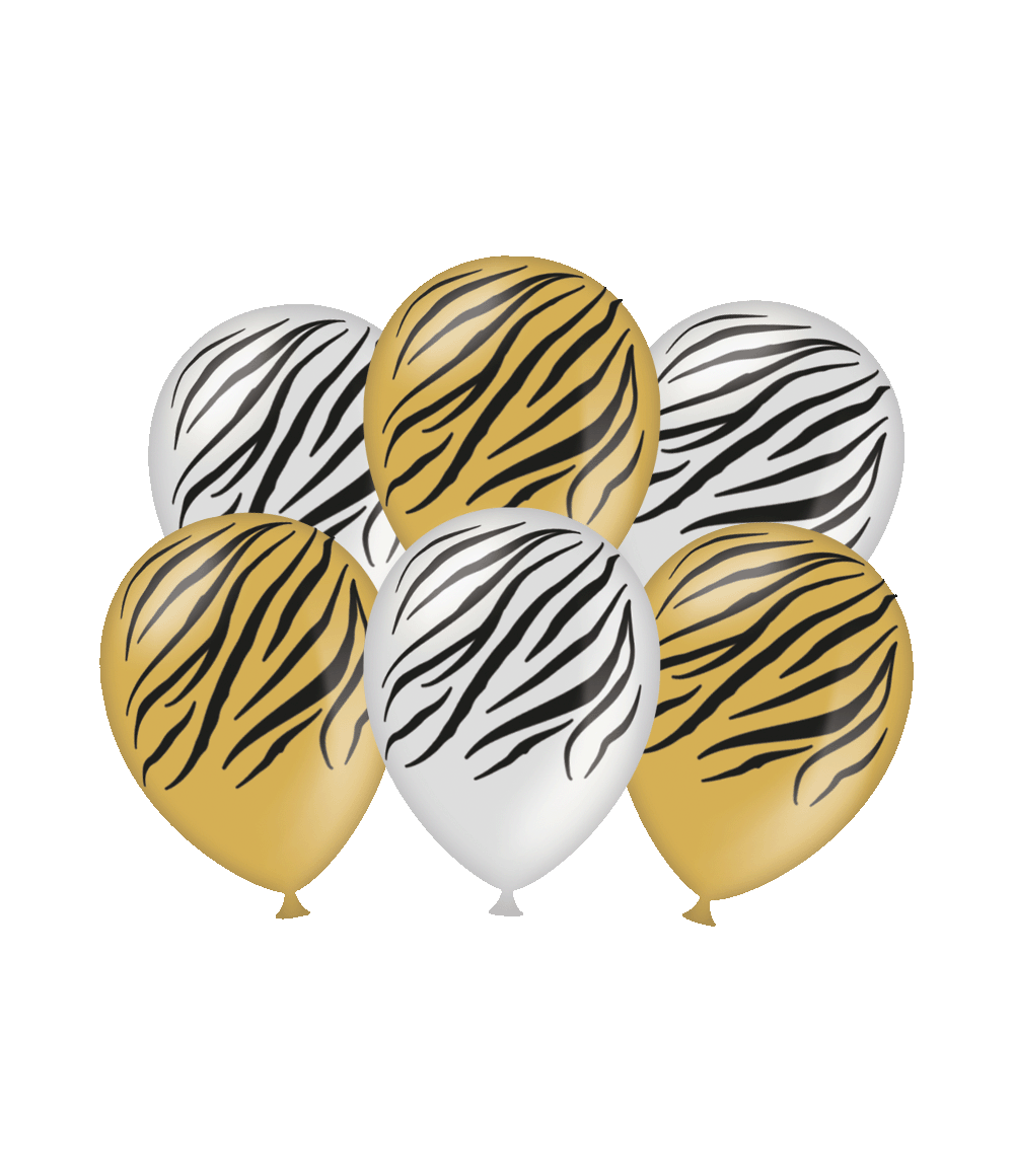 Paperdreams - Ballonnen Zebra print (6 stuks)