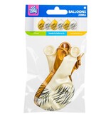 Zebraprint Ballonnen (6st)