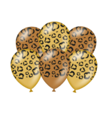 Luipaardprint Ballonnen (6st)