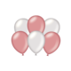 Ballonnen Metallic Zilver/Rosé Goud (6st)