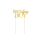 Taart Topper Birthday Boy Gold