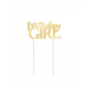 Taart Topper Birthday Girl Gold