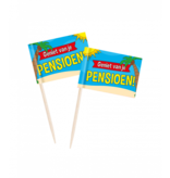 Cocktailprikkers Pensioen Cartoon (50st)