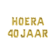 Set Folie Ballonnen - Hoera 40 Jaar Goud