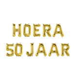 Set Folie Ballonnen - Hoera 50 Jaar Goud