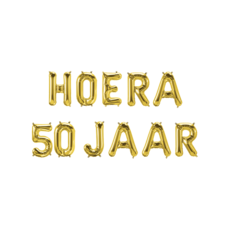 Set Folie Ballonnen - Hoera 50 Jaar Goud
