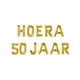 Set Folie Ballonnen - Hoera 50 Jaar Goud