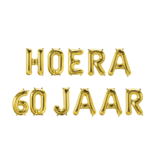 Set Folie Ballonnen - Hoera 60 Jaar Goud