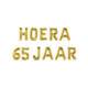 Set Folie Ballonnen - Hoera 65 Jaar Goud