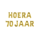 Set Folie Ballonnen - Hoera 70 Jaar Goud
