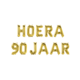 Set Folie Ballonnen - Hoera 90 Jaar Goud