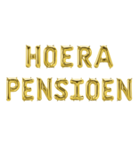 Set Folie Ballonnen - Hoera Pensioen Goud