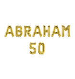 Set Folie Ballonnen - Abraham 50 Goud