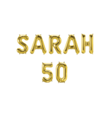Set Folie Ballonnen - Sarah 50 Goud