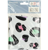 Folieballon Cijfer 0 Wit Met Panterprint  (86cm)