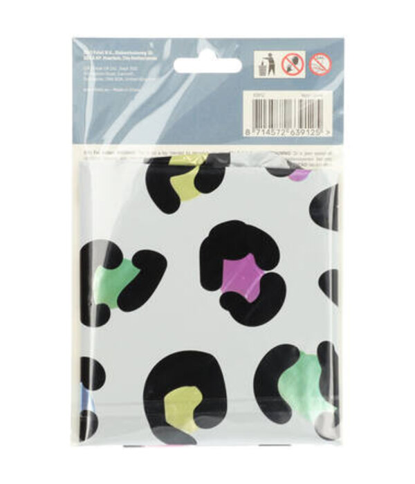 Folieballon Cijfer 2 Wit Met Panterprint (86cm)