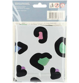 Folieballon Cijfer 9 Wit Met Panterprint (86cm)