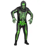 Groen Neon Skelet Kostuum Volwassenen