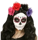 Rode Roos Haarclip met glitters