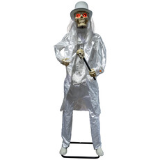 Witte Doodsgraver Halloween 185cm