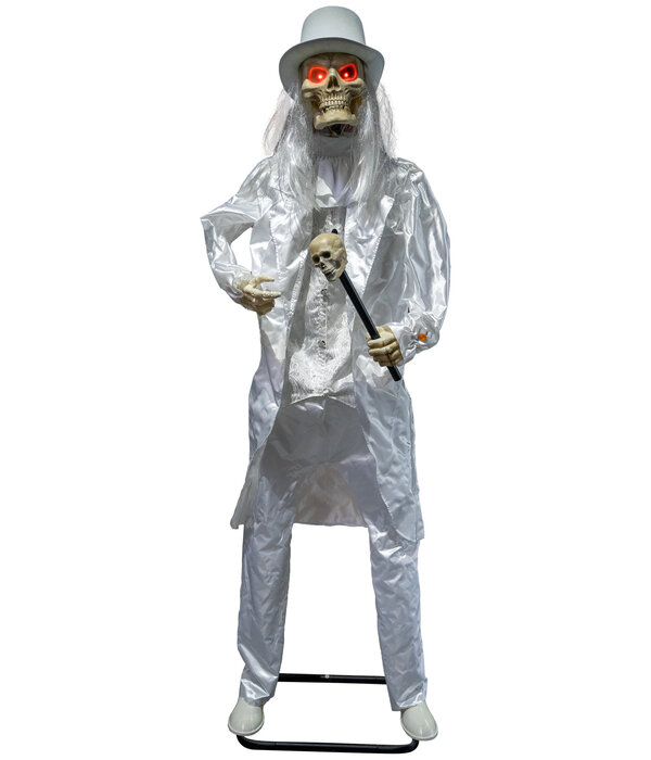 Witte Doodsgraver Halloween 185cm