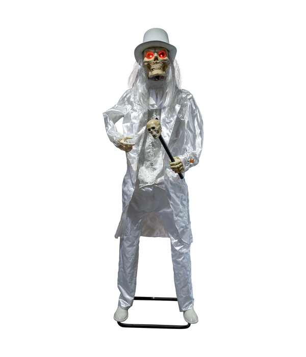 Witte Doodsgraver Halloween 185cm