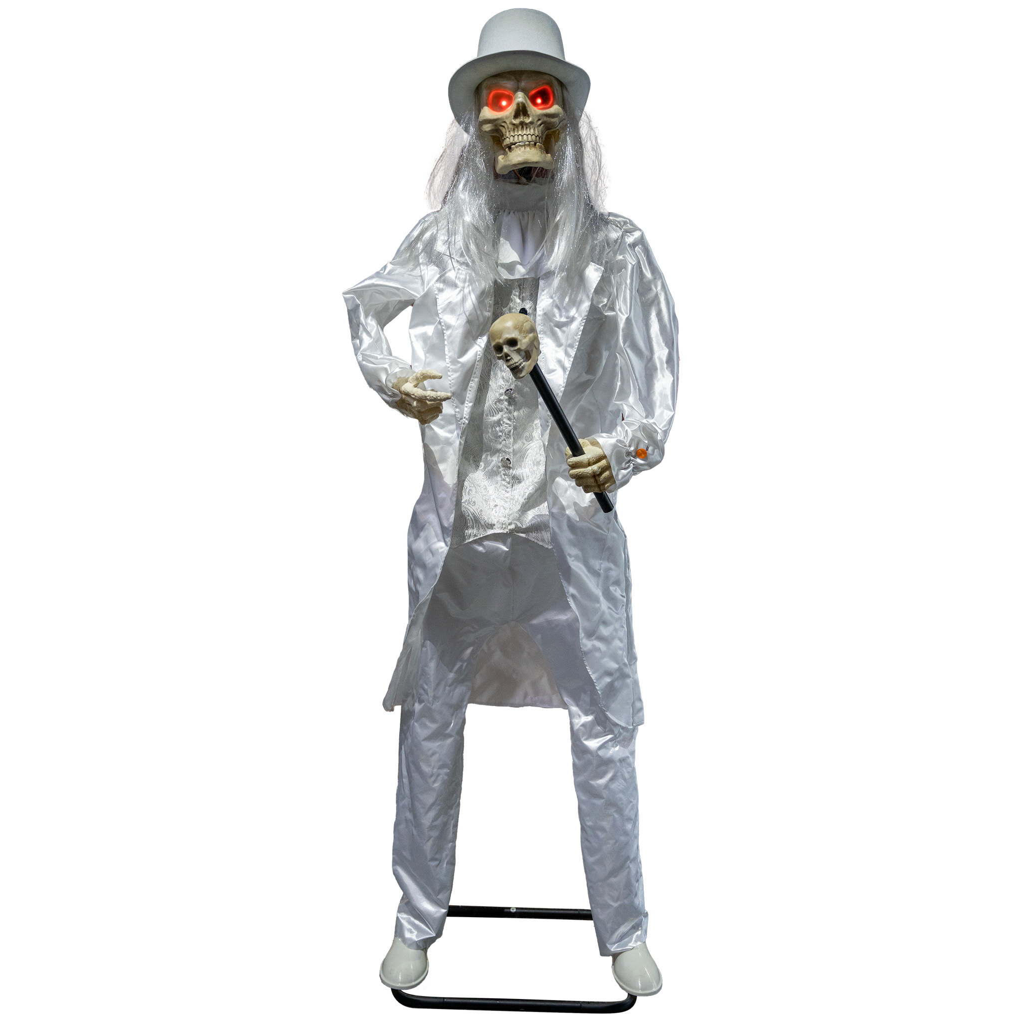 Witte Doodsgraver Halloween 185cm afbeelding