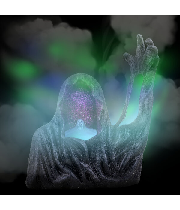 Griezelige Heks Deco met Rook en Gekleurd licht