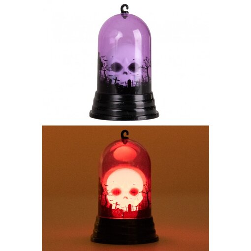 Halloween Deco Doodshoofd in Kandelaar + licht