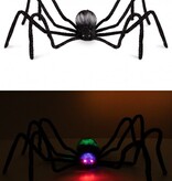 Mega Spin Zwart met licht in ogen (125cm)