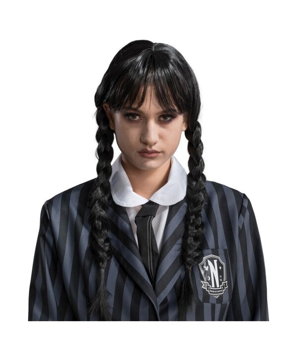 Wednesday Pruik Volwassenen Official ©