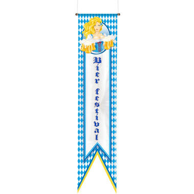 Oktoberfest Bierpullen Banier - 40x180cm afbeelding