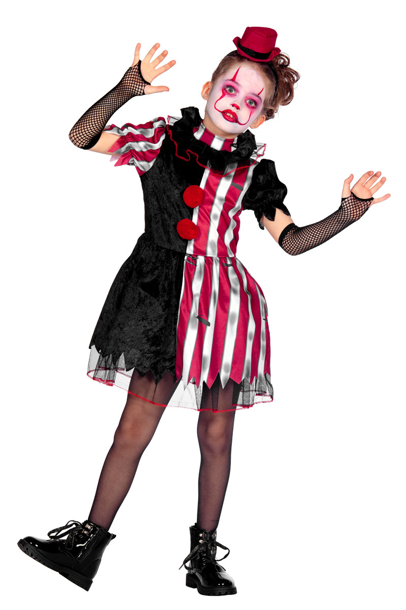 Duistere Clown Jurkje Kort Halloween Kind