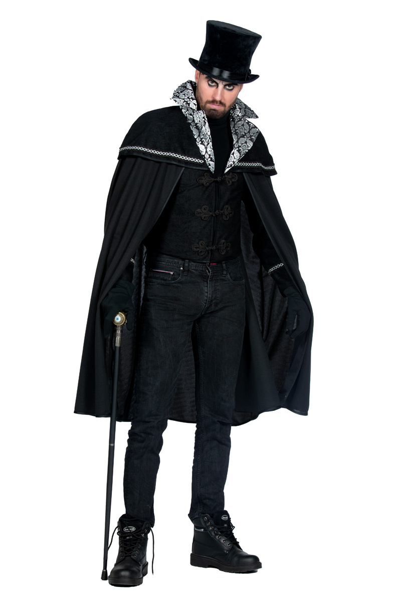 Wilbers & Wilbers - Middeleeuwen & Renaissance Kostuum - Sir Edwin Van Adelstad Man - zwart - Large - Halloween - Verkleedkleding